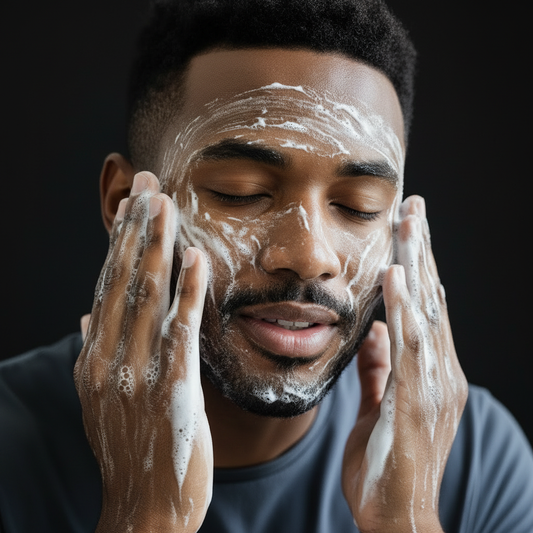 Close-Up Foaming Cleanser Dark Background
