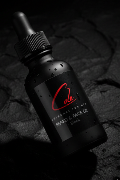Cole Skincare Beard Oil Editorial Shot